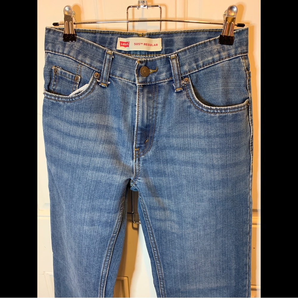 Levi’s Jeans Women’s 505 Regular Blue Jeans Size W 26 L 26 - Picture 2 of 7